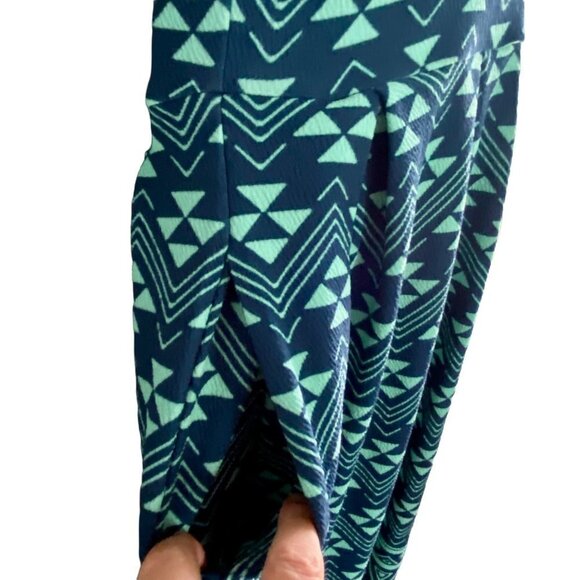 LulaRoe Amelia Dress with Pockets Blue Green XL NEW with Tags - Picture 12 of 12
